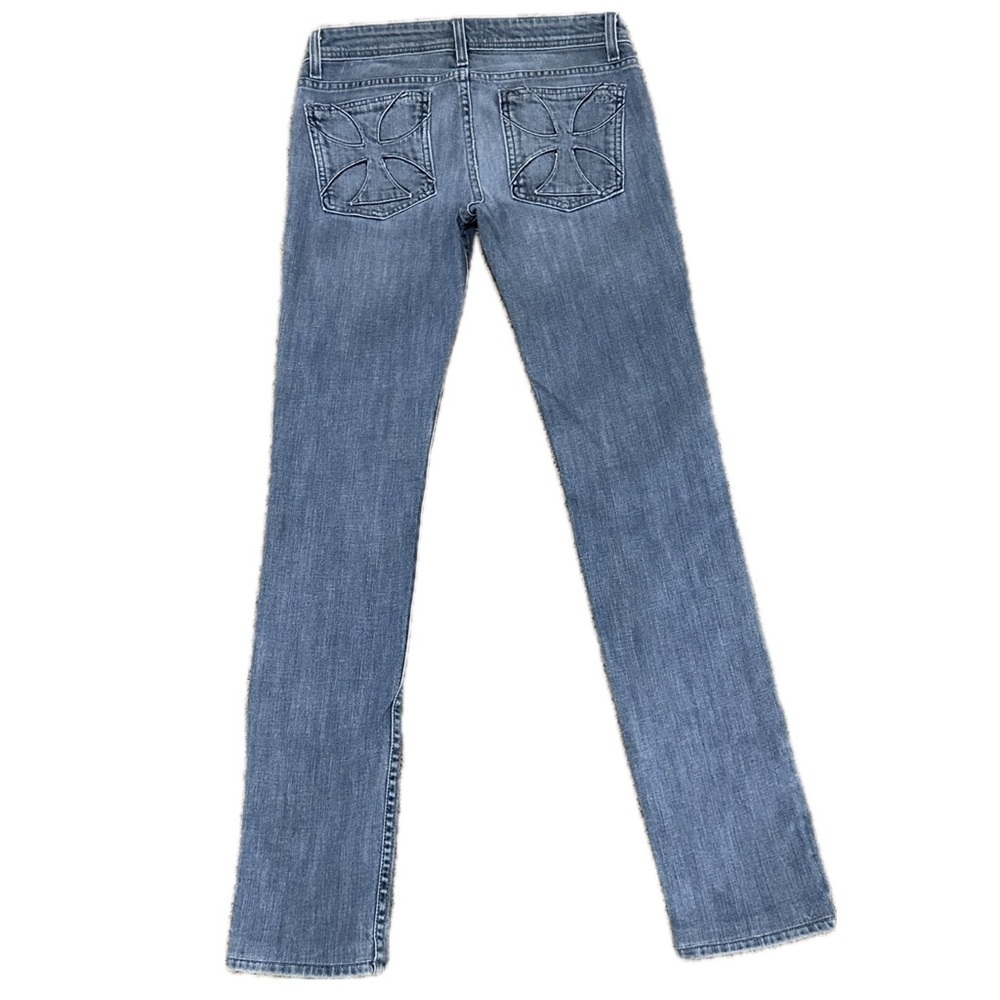 HABITUAL Acid Rain Low Rise Jeans Light Blue Wash Made in USA | Sz 28